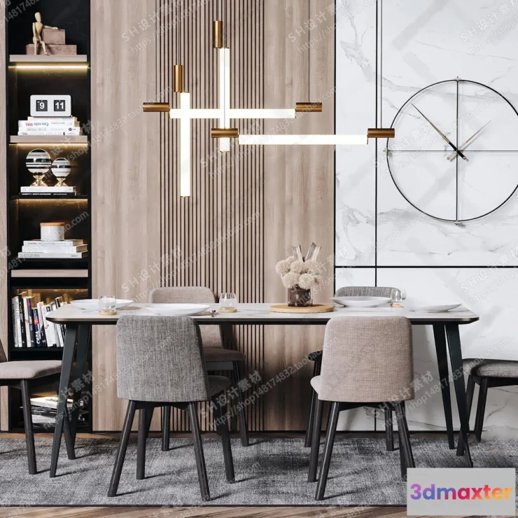 1126974 - Table And Chairs - 3D Models - 0622