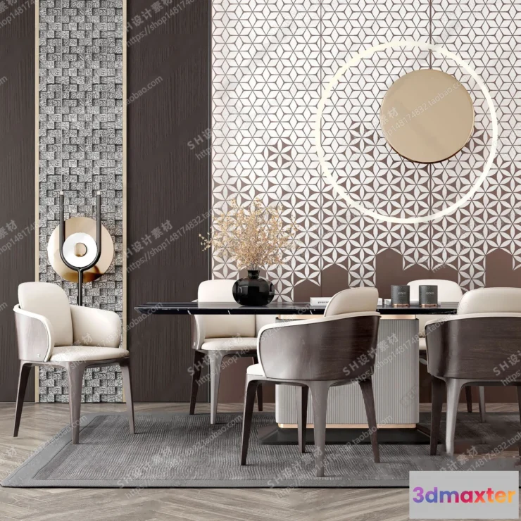 1126976 - Table And Chairs - 3D Models - 0623