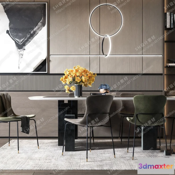 1126978 - Table And Chairs - 3D Models - 0624