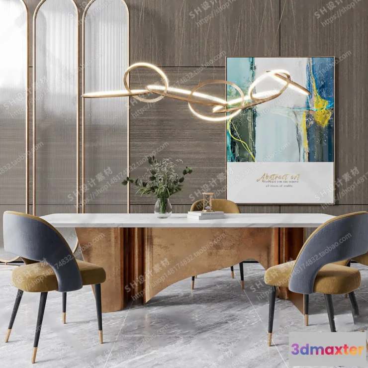 1126980 - Table And Chairs - 3D Models - 0625