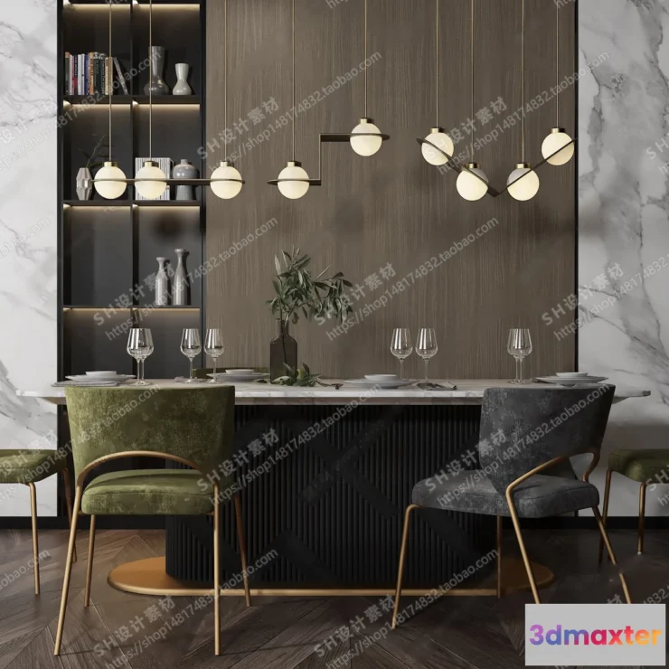 1126994 - Table And Chairs - 3D Models - 0632