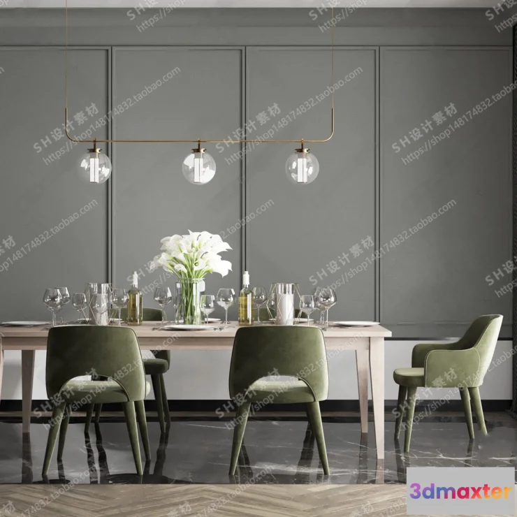 1126998 - Table And Chairs - 3D Models - 0634