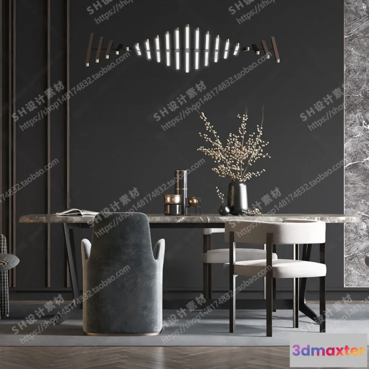 1127000 - Table And Chairs - 3D Models - 0635