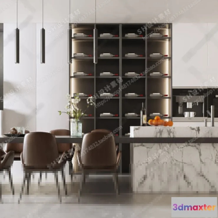 1127006 - Table And Chairs - 3D Models - 0638