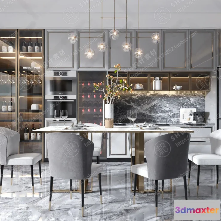 1127012 - Table And Chairs - 3D Models - 0641