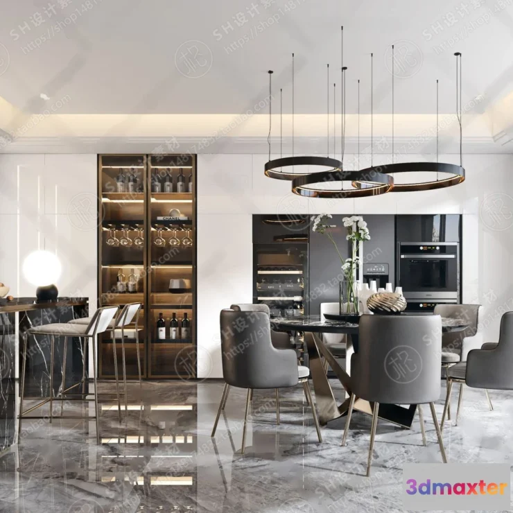 1127016 - Table And Chairs - 3D Models - 0643