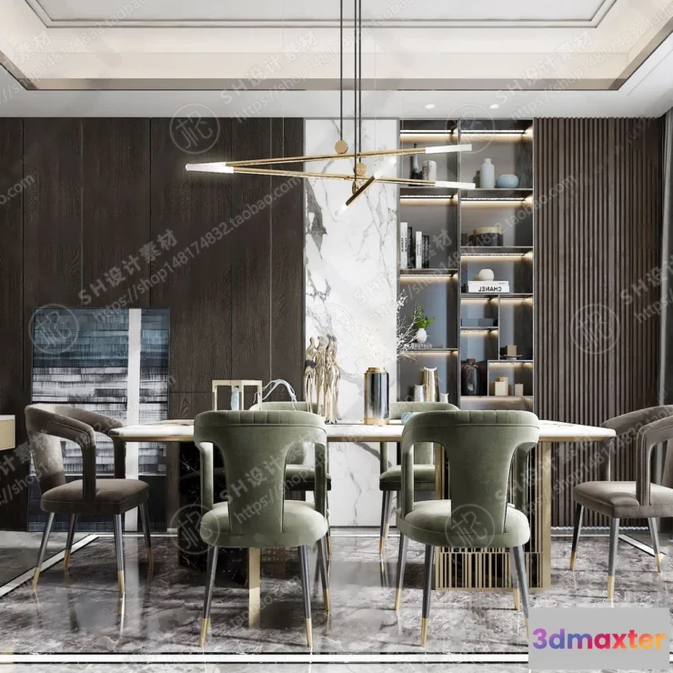 1127018 - Table And Chairs - 3D Models - 0644