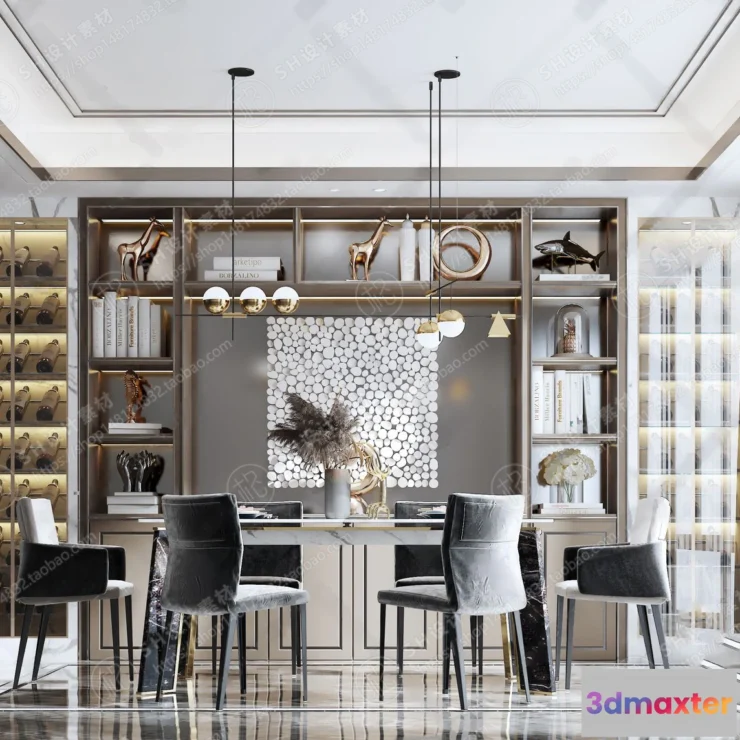 1127020 - Table And Chairs - 3D Models - 0645