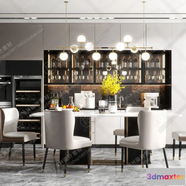 1127022 - Table And Chairs - 3D Models - 0646