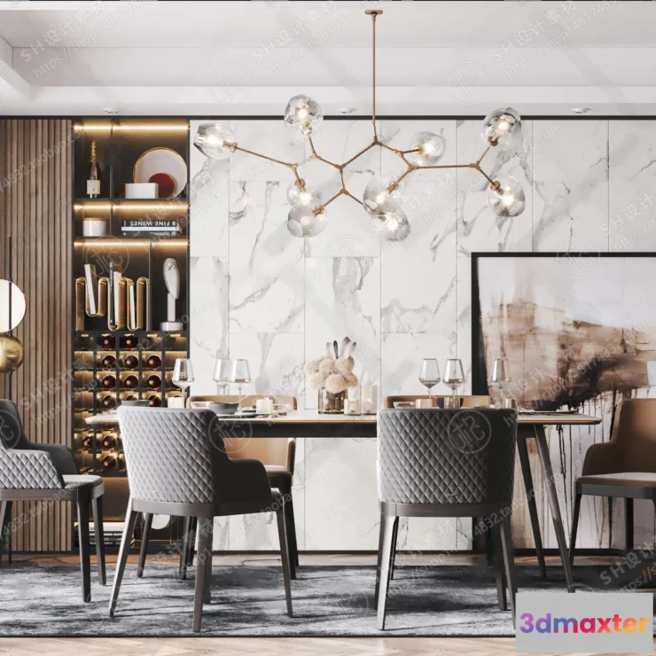 1127028 - Table And Chairs - 3D Models - 0649