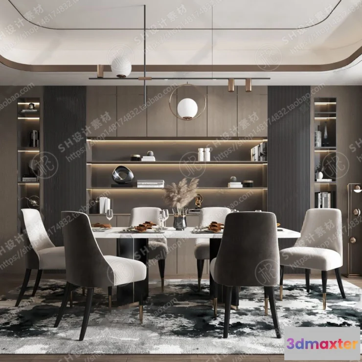 1127040 - Table And Chairs - 3D Models - 0655