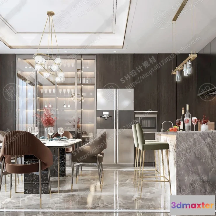 1127048 - Table And Chairs - 3D Models - 0659