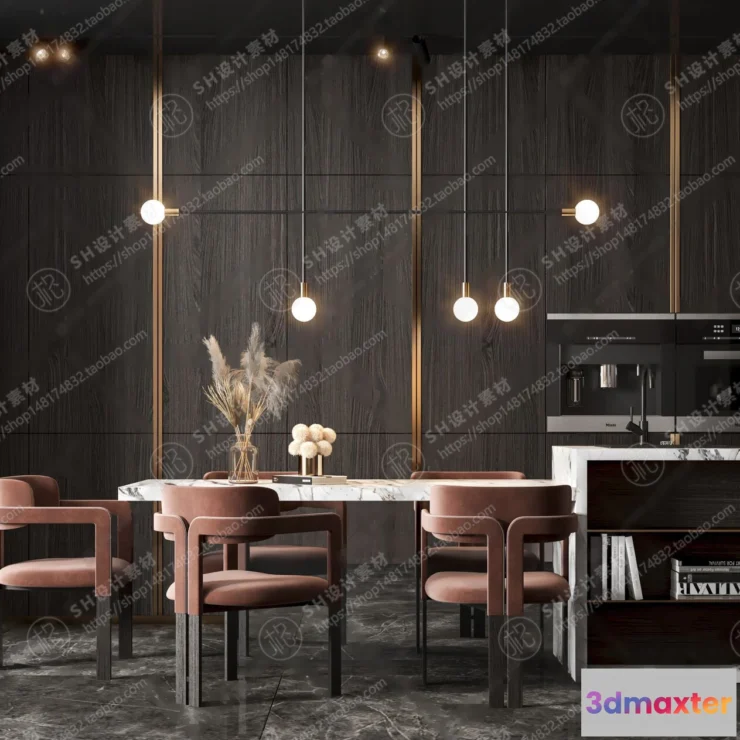 1127052 - Table And Chairs - 3D Models - 0661