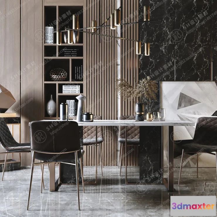 1127066 - Table And Chairs - 3D Models - 0668