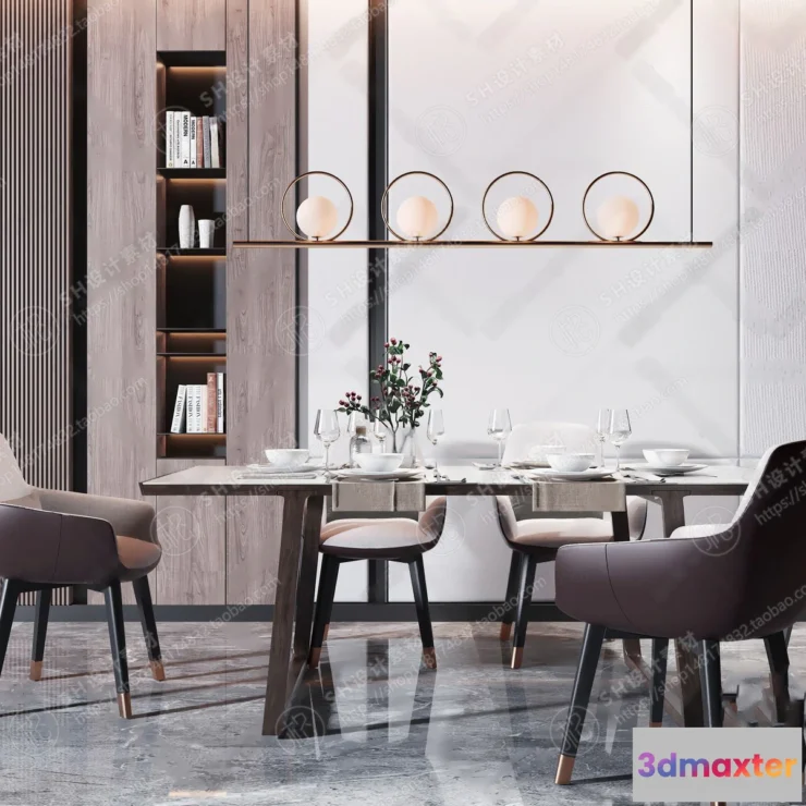 1127072 - Table And Chairs - 3D Models - 0671