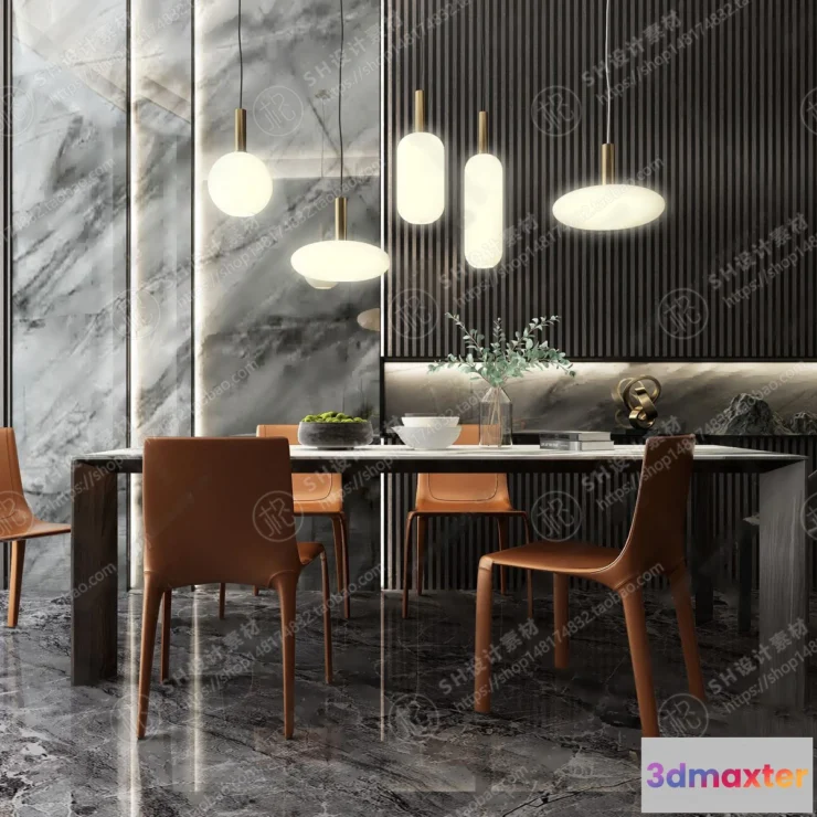 1127076 - Table And Chairs - 3D Models - 0673