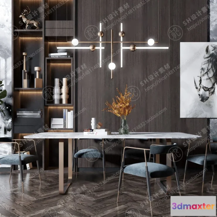 1127078 - Table And Chairs - 3D Models - 0674