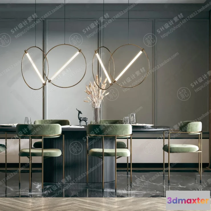 1127084 - Table And Chairs - 3D Models - 0677