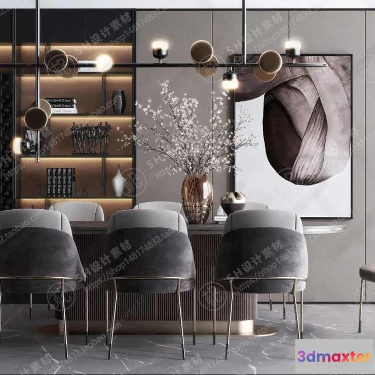 1127088 - Table And Chairs - 3D Models - 0679