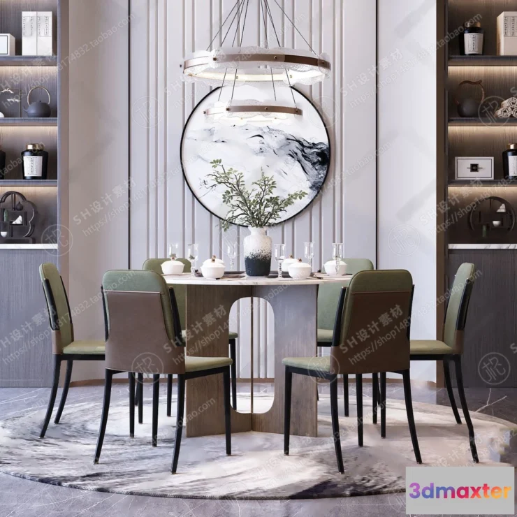 1127092 - Table And Chairs - 3D Models - 0681