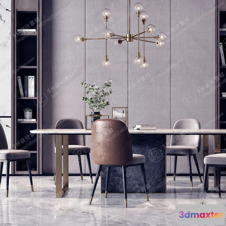 1127110 - Table And Chairs - 3D Models - 0690