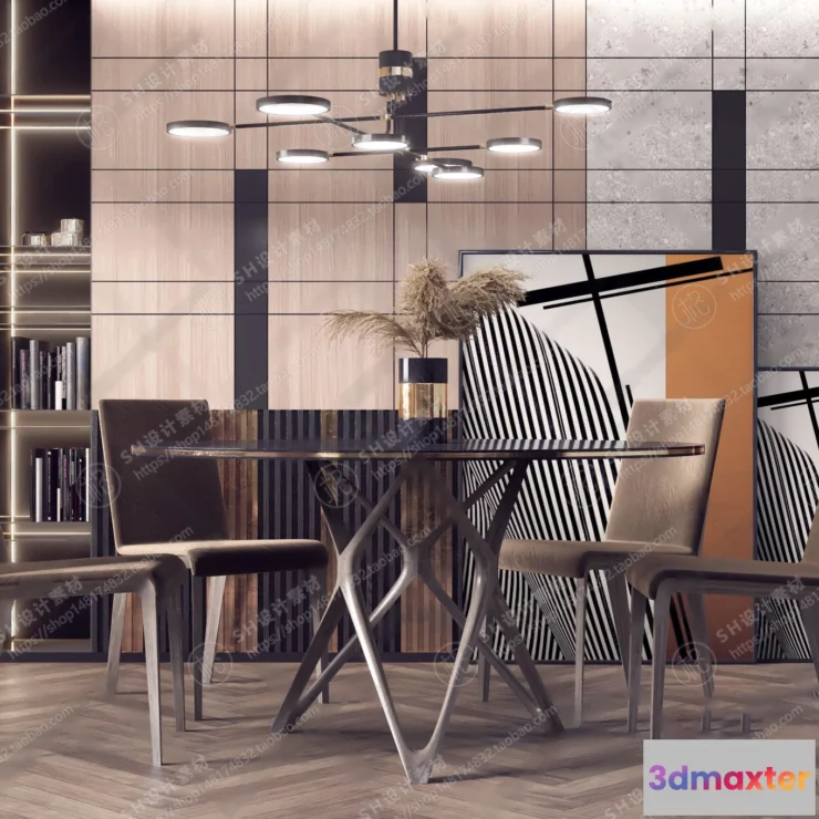 1127112 - Table And Chairs - 3D Models - 0691