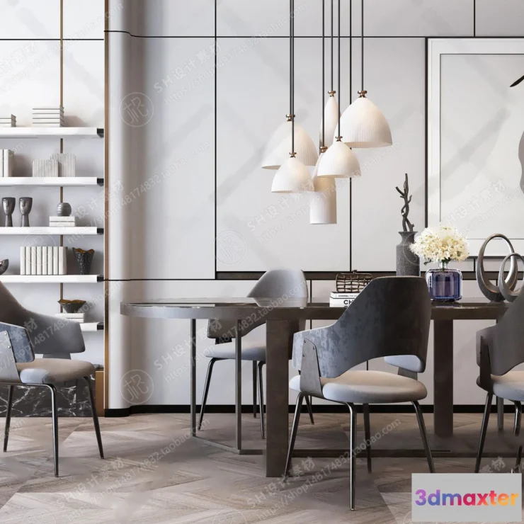 1127116 - Table And Chairs - 3D Models - 0693