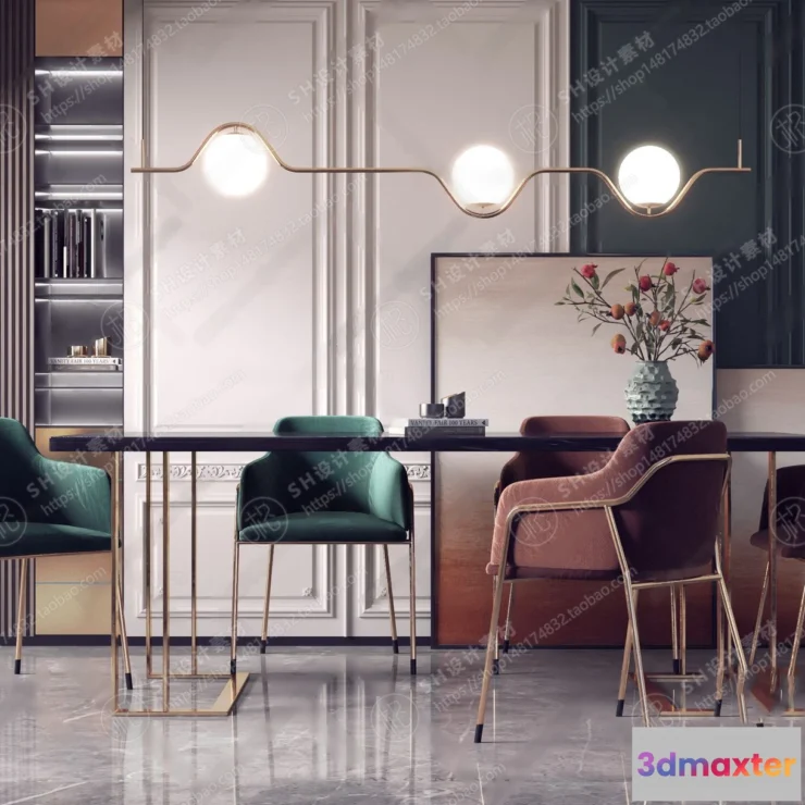 1127118 - Table And Chairs - 3D Models - 0694