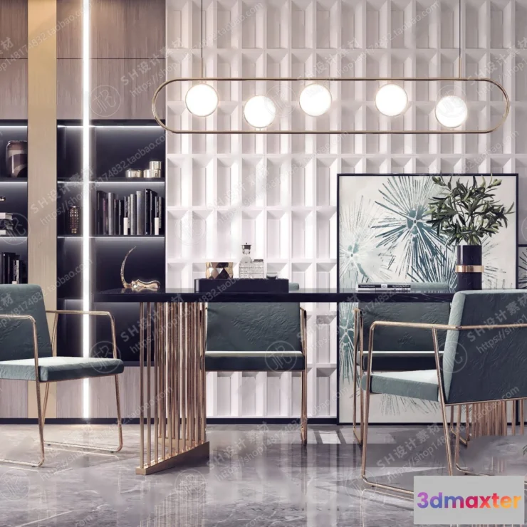 1127124 - Table And Chairs - 3D Models - 0697