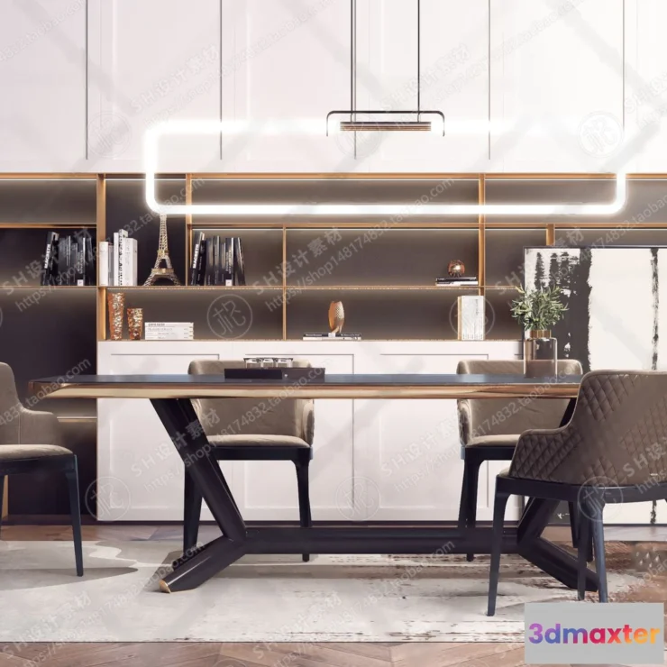 1127126 - Table And Chairs - 3D Models - 0698