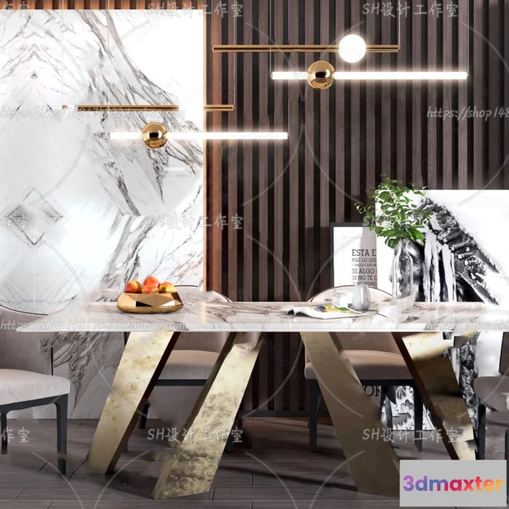 1127134 - Table And Chairs - 3D Models - 0702