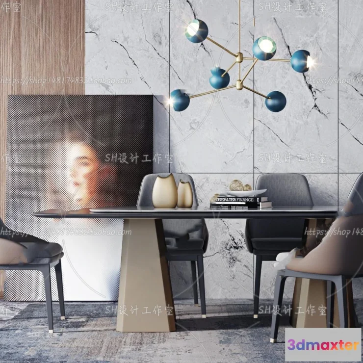 1127140 - Table And Chairs - 3D Models - 0705