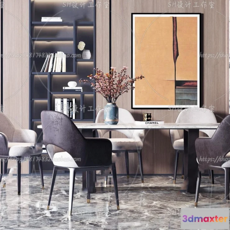 1127146 - Table And Chairs - 3D Models - 0708