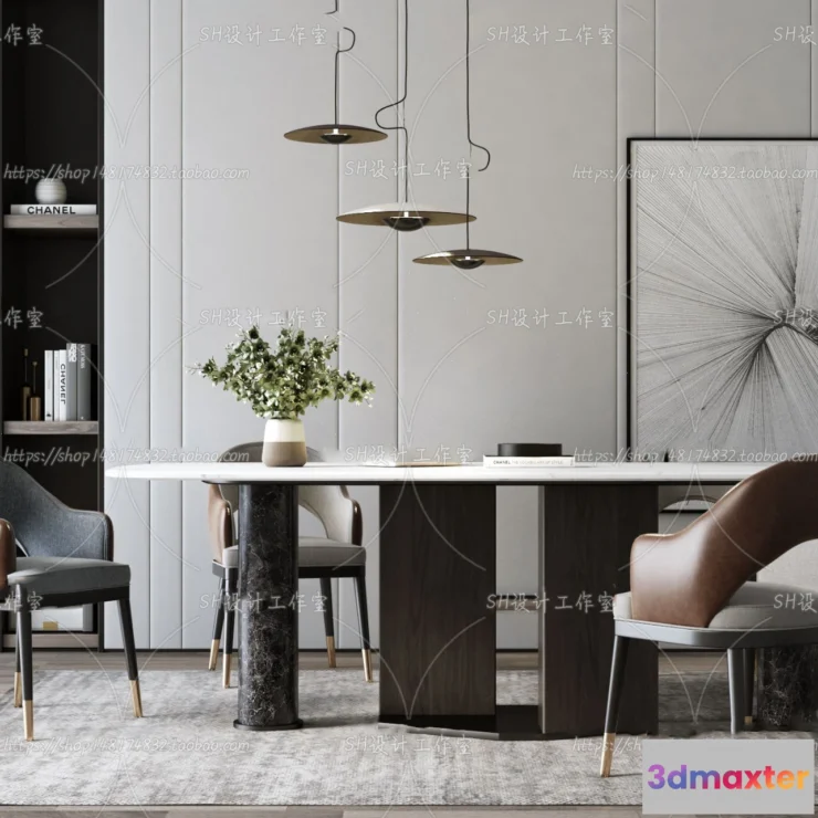 1127154 - Table And Chairs - 3D Models - 0712