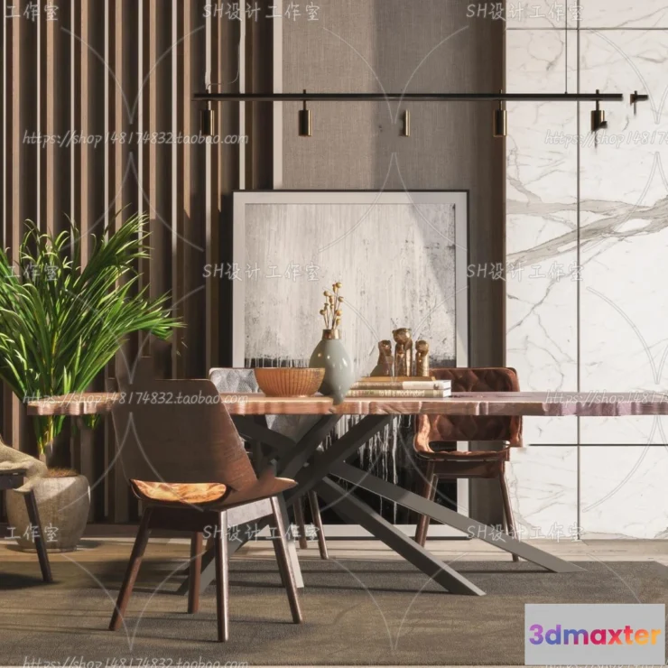 1127158 - Table And Chairs - 3D Models - 0714