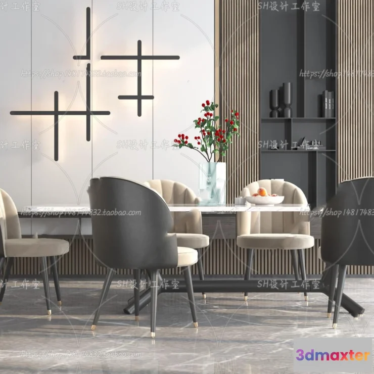 1127162 - Table And Chairs - 3D Models - 0716