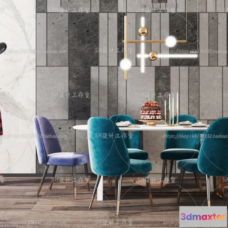 1127166 - Table And Chairs - 3D Models - 0718