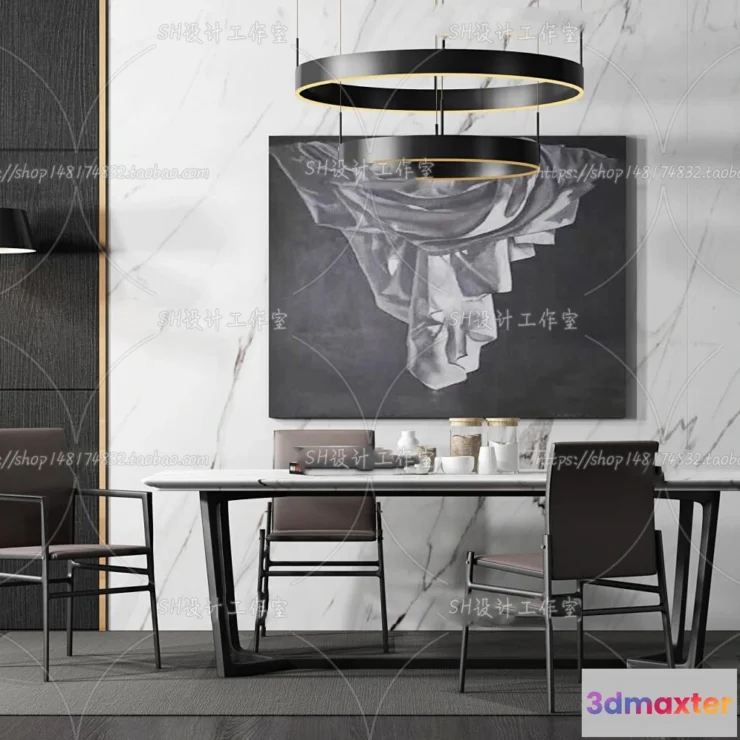 1127174 - Table And Chairs - 3D Models - 0722