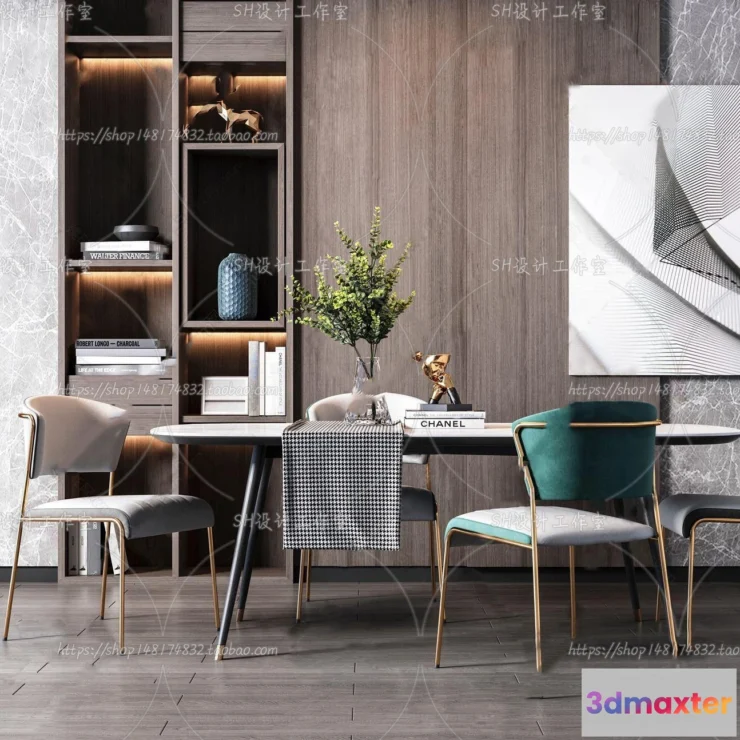 1127182 - Table And Chairs - 3D Models - 0726