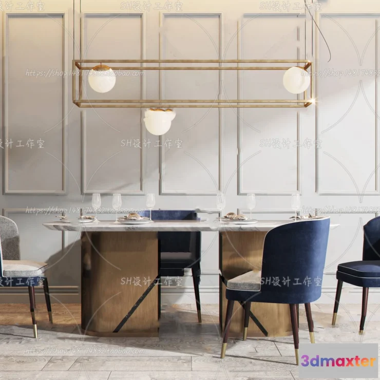 1127190 - Table And Chairs - 3D Models - 0730