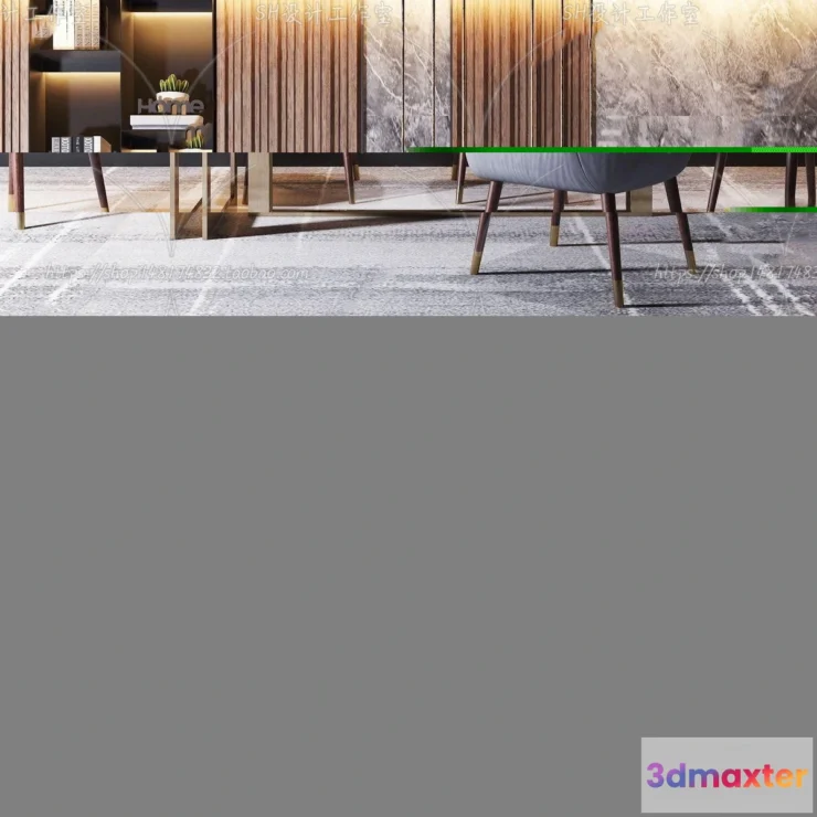 1127194 - Table And Chairs - 3D Models - 0732