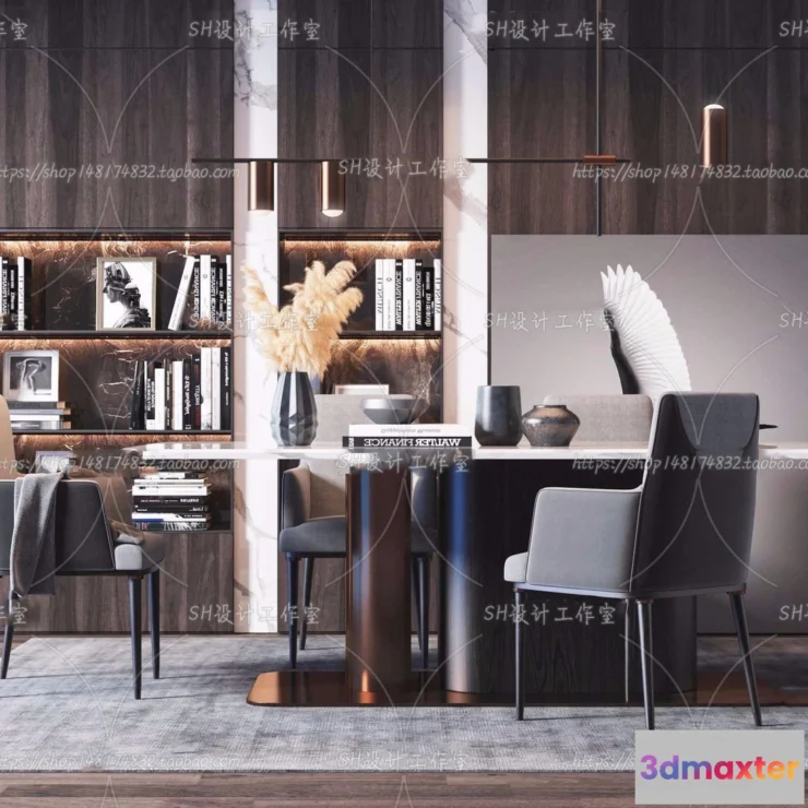 1127196 - Table And Chairs - 3D Models - 0733