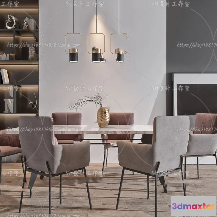 1127224 - Table And Chairs - 3D Models - 0747