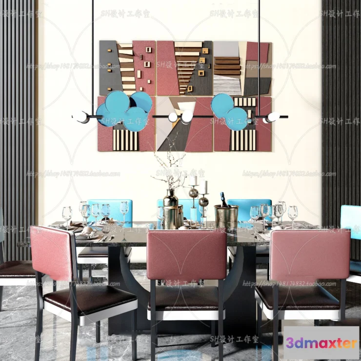 1127228 - Table And Chairs - 3D Models - 0749