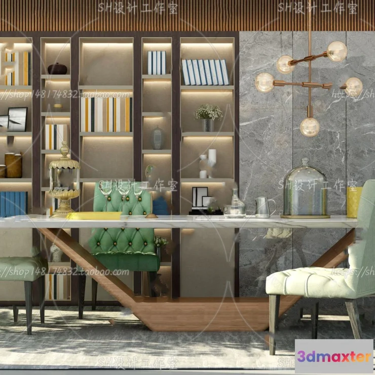 1127236 - Table And Chairs - 3D Models - 0753