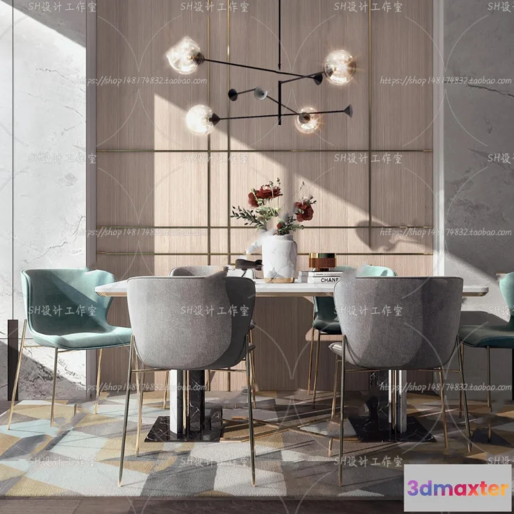 1127238 - Table And Chairs - 3D Models - 0754