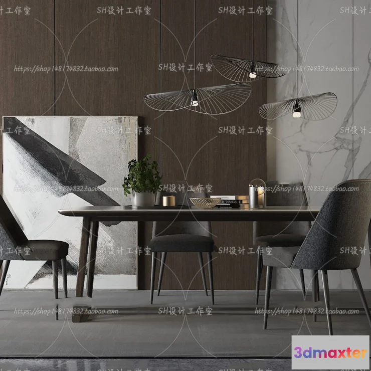 1127240 - Table And Chairs - 3D Models - 0755