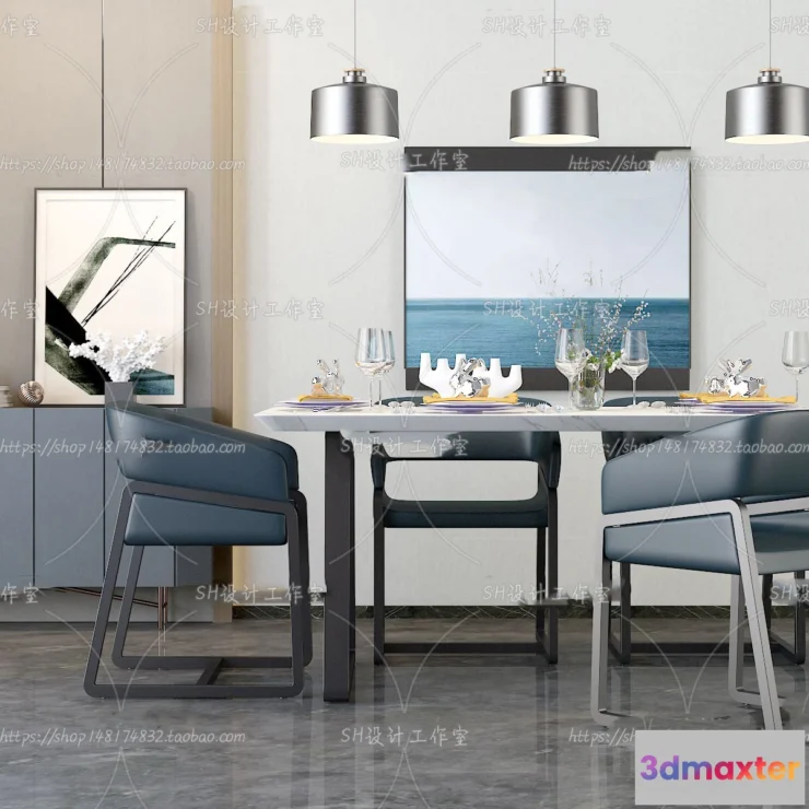 1127246 - Table And Chairs - 3D Models - 0758