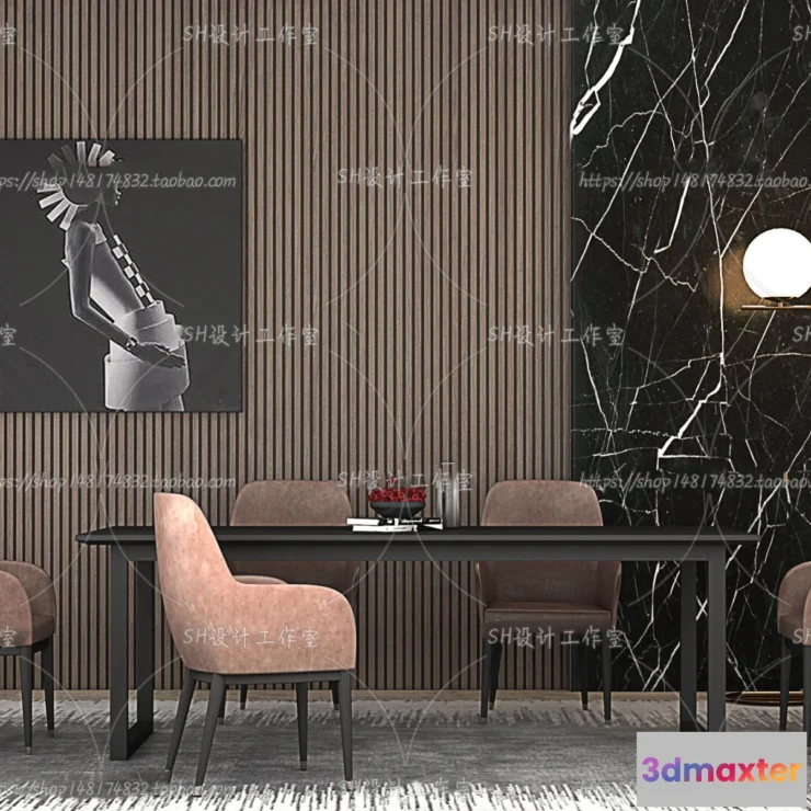 1127248 - Table And Chairs - 3D Models - 0759