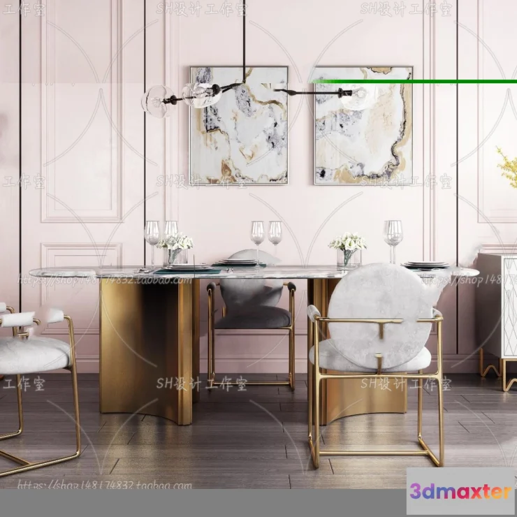 1127250 - Table And Chairs - 3D Models - 0760